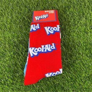 Kool-Aid Soft Drink Mens Novelty Red Blue Fun Dress Crew Casual Socks 2 Pair